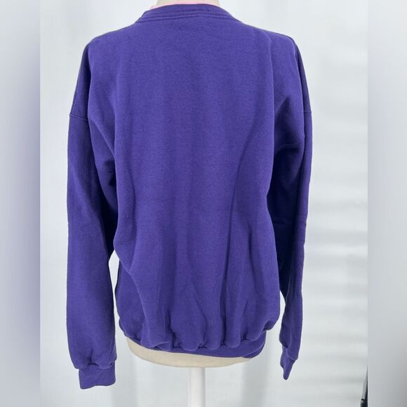 Vintage 90s Flowers Grandma Morning Sun Sweatshirt Made in USA Large - Picture 3 of 9